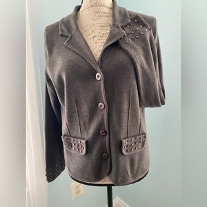 Evie Button Down Sweater with Lapels